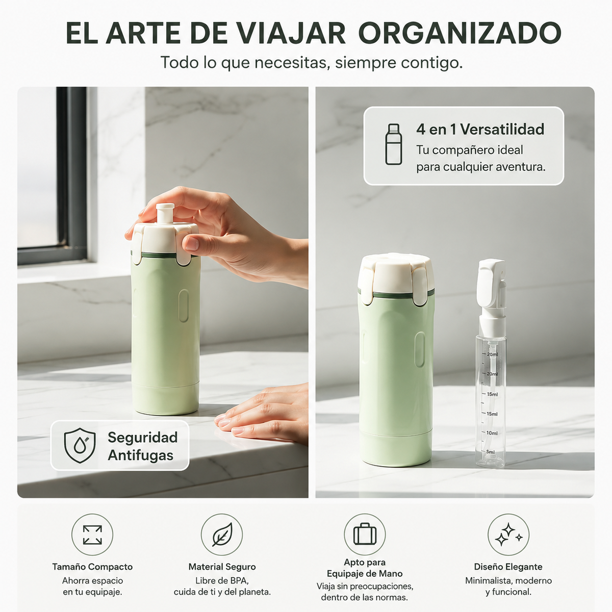 Viaja ligero. Organiza mejor.